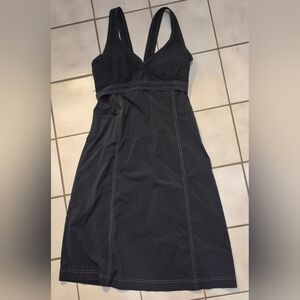 Athleta Pack Everywhere Halter Dress Black Size 8